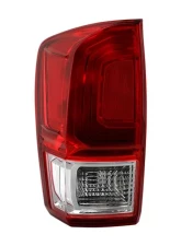 Xtune OE Left Driver Side Chrome Housing / Red Clear Lens Tail Lights Toyota Tacoma 2016-2017                                     - ALT-JH-TT16-OE-RC-L - Image 6