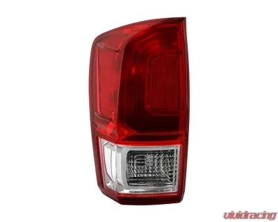 Xtune OE Left Driver Side Chrome Housing / Red Clear Lens Tail Lights Toyota Tacoma 2016-2017 - ALT-JH-TT16-OE-RC-L