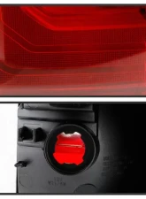 Xtune OE Left Driver Side Chrome Housing / Red Clear Lens Tail Lights Toyota Tacoma 2016-2017                                     - ALT-JH-TT16-OE-RC-L - Image 4
