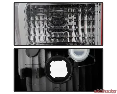 Xtune OE Left Driver Side Chrome Housing / Red Clear Lens Tail Lights Toyota Tacoma 2016-2017 - ALT-JH-TT16-OE-RC-L