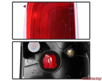 Xtune OE Left Driver Side Smoke Housing / Red Clear Lens Tail Lights Toyota Tacoma 2016-2017 - ALT-JH-TT16-OE-RS-L