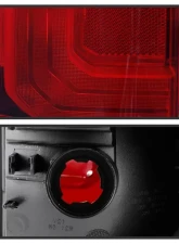 Xtune OE Left Driver Side Smoke Housing / Red Clear Lens Tail Lights Toyota Tacoma 2016-2017                                     - ALT-JH-TT16-OE-RS-L - Image 4