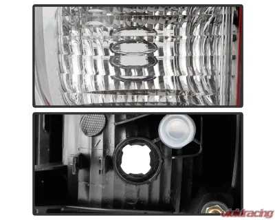 Xtune OE Left Driver Side Smoke Housing / Red Clear Lens Tail Lights Toyota Tacoma 2016-2017 - ALT-JH-TT16-OE-RS-L