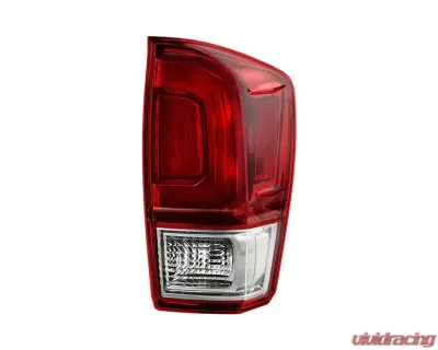 Xtune OE Right Passenger Side Smoke Housing / Red Clear Lens Tail Lights Toyota Tacoma 2016-2017 - ALT-JH-TT16-OE-RS-R
