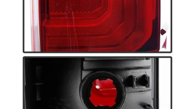 Xtune OE Right Passenger Side Smoke Housing / Red Clear Lens Tail Lights Toyota Tacoma 2016-2017                                     - ALT-JH-TT16-OE-RS-R - Image 4