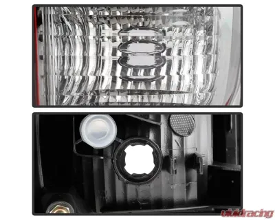 Xtune OE Right Passenger Side Smoke Housing / Red Clear Lens Tail Lights Toyota Tacoma 2016-2017 - ALT-JH-TT16-OE-RS-R