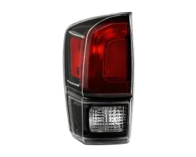 Xtune OE Left Driver Side Black Housing / Clear Lens Tail Light Toyota Tacoma 2017-2018