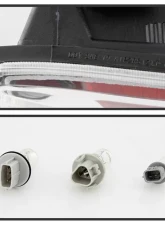 Xtune OE Left Driver Side Black Housing / Clear Lens Tail Light Toyota Tacoma 2017-2018                                     - ALT-JH-TT17-OE-CB-L - Image 6