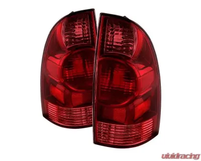 Xtune OE Style Tail Lights With Red Clear Lens Toyota Tacoma 2005-2008 - ALT-JH-TTA05-OE-RC