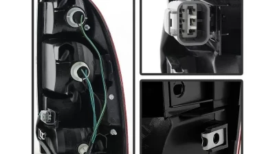 Xtune OE Style Tail Lights With Red Clear Lens Toyota Tacoma 2005-2008                                     - ALT-JH-TTA05-OE-RC - Image 3