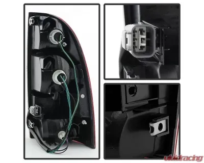 Xtune OE Style Tail Lights With Red Clear Lens Toyota Tacoma 2005-2008 - ALT-JH-TTA05-OE-RC