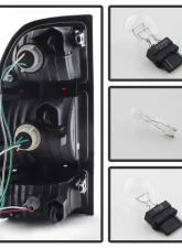 Xtune OEM Style Tail Lights With Dark Red Lens Toyota Tundra 2000-2006                                     - ALT-JH-TTU00-OE-RSM - Image 2