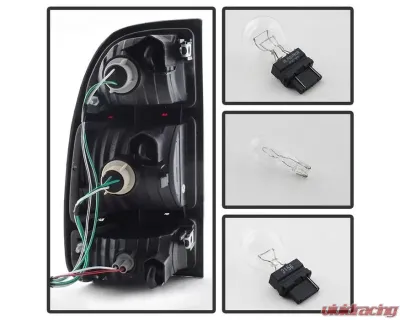 Xtune OEM Style Tail Lights With Dark Red Lens Toyota Tundra 2000-2006 - ALT-JH-TTU00-OE-RSM