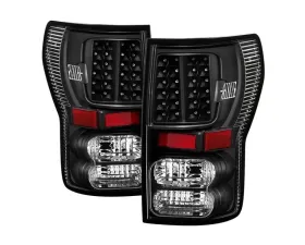 Xtune LED Tail Lights With Black Lens Toyota Tundra 2007-2013