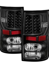 Xtune LED Tail Lights With Black Lens Toyota Tundra 2007-2013                                     - ALT-JH-TTU07-LED-BK - Image 9
