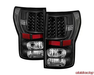 Xtune LED Tail Lights With Black Lens Toyota Tundra 2007-2013 - ALT-JH-TTU07-LED-BK