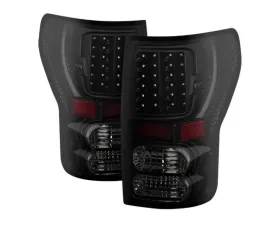 Xtune LED Tail Lights With Black Smoke Lens Toyota Tundra 2007-2013