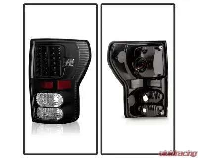 Xtune LED Tail Lights With Black Lens Toyota Tundra 2007-2013 - ALT-JH-TTU07-LED-BK