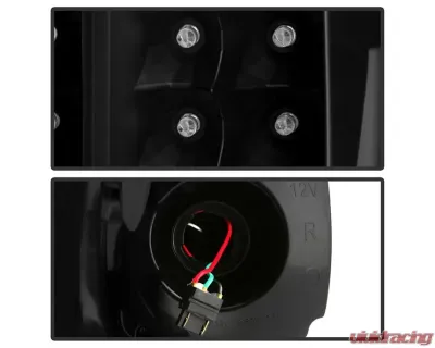Xtune LED Tail Lights With Black Lens Toyota Tundra 2007-2013 - ALT-JH-TTU07-LED-BK