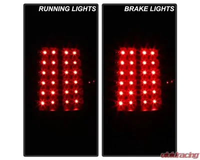 Xtune LED Tail Lights With Black Lens Toyota Tundra 2007-2013 - ALT-JH-TTU07-LED-BK