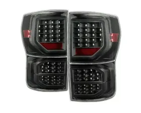 Xtune Black LED Tail Lights with LED Singal Function Toyota Tundra 2007-2013
