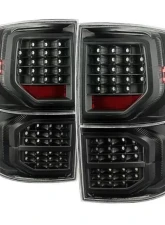 Xtune Black LED Tail Lights with LED Singal Function Toyota Tundra 2007-2013                                     - ALT-JH-TTU07-LED-G2-BK - Image 10