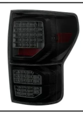 Xtune Black Smoke LED Tail Lights with LED Singal Function Toyota Tundra 2007-2013                                     - ALT-JH-TTU07-LED-G2-BSM - Image 2