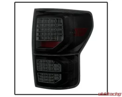 Xtune Black Smoke LED Tail Lights with LED Singal Function Toyota Tundra 2007-2013 - ALT-JH-TTU07-LED-G2-BSM