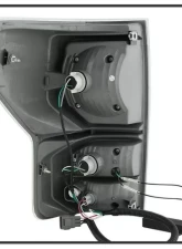 Xtune Black Smoke LED Tail Lights with LED Singal Function Toyota Tundra 2007-2013                                     - ALT-JH-TTU07-LED-G2-BSM - Image 3