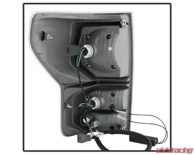 Xtune Black Smoke LED Tail Lights with LED Singal Function Toyota Tundra 2007-2013 - ALT-JH-TTU07-LED-G2-BSM