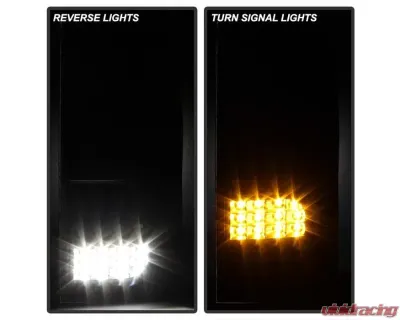 Xtune Black Smoke LED Tail Lights with LED Singal Function Toyota Tundra 2007-2013 - ALT-JH-TTU07-LED-G2-BSM