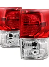 Xtune Left & Right OEM Style Tail Lights With Red Clear Lens Toyota Tundra 2007-2013                                     - ALT-JH-TTU10-OE-RC - Image 6