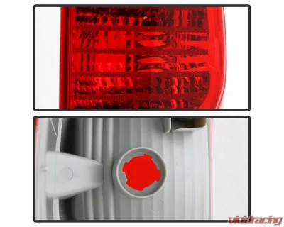 Xtune Left & Right OEM Style Tail Lights With Red Clear Lens Toyota Tundra 2007-2013 - ALT-JH-TTU10-OE-RC