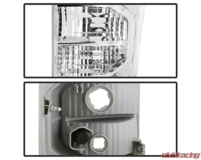 Xtune Left & Right OEM Style Tail Lights With Red Clear Lens Toyota Tundra 2007-2013 - ALT-JH-TTU10-OE-RC