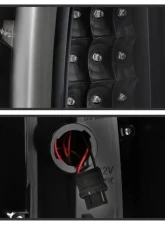 Xtune LED Tail Lights With Black Lens Chevrolet Avalanche 2002-2006                                     - ALT-ON-CAV02-LED-BK - Image 4