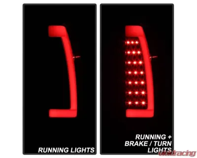 Xtune LED Tail Lights With Black Lens Chevrolet Avalanche 2002-2006 - ALT-ON-CAV02-LED-BK