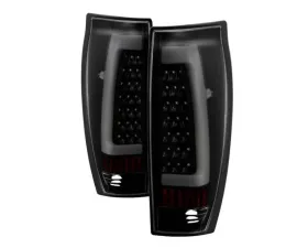 Xtune LED Tail Lights With Black Smoke Lens Chevrolet Avalanche 2002-2006