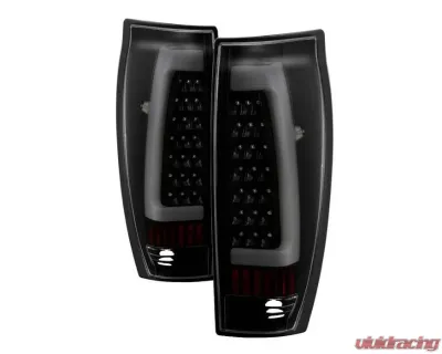 Xtune LED Tail Lights With Black Smoke Lens Chevrolet Avalanche 2002-2006 - ALT-ON-CAV02-LED-BSM