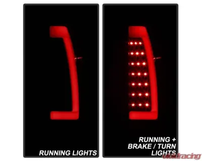 Xtune LED Tail Lights With Black Smoke Lens Chevrolet Avalanche 2002-2006 - ALT-ON-CAV02-LED-BSM