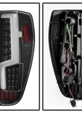 Xtune LED Tail Lights With Black Lens Chevrolet Colorado | GMC Canyon 2004-2013                                     - ALT-ON-CCO04-LED-BK - Image 2
