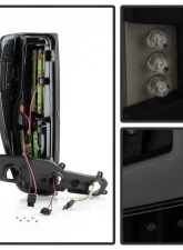Xtune LED Tail Lights With Black Smoke Lens Chevrolet Colorado | GMC Canyon 2004-2013                                     - ALT-ON-CCO04-LED-BSM - Image 5