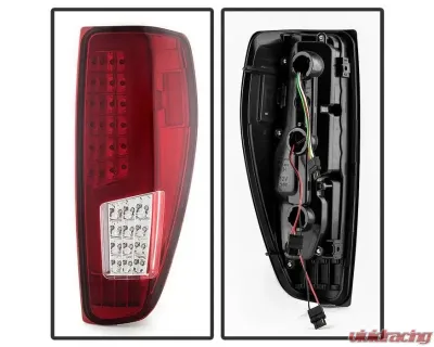 Xtune LED Tail Lights With Red Clear Lens Chevrolet Colorado | GMC Canyon 2004-2013 - ALT-ON-CCO04-LED-RC