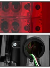 Xtune LED Tail Lights With Red Clear Lens Chevrolet Colorado | GMC Canyon 2004-2013                                     - ALT-ON-CCO04-LED-RC - Image 3