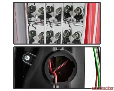 Xtune LED Tail Lights With Red Clear Lens Chevrolet Colorado | GMC Canyon 2004-2013 - ALT-ON-CCO04-LED-RC