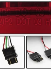 Xtune LED Tail Lights With Red Clear Lens Chevrolet Colorado | GMC Canyon 2004-2013                                     - ALT-ON-CCO04-LED-RC - Image 6