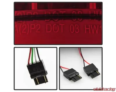 Xtune LED Tail Lights With Red Clear Lens Chevrolet Colorado | GMC Canyon 2004-2013 - ALT-ON-CCO04-LED-RC