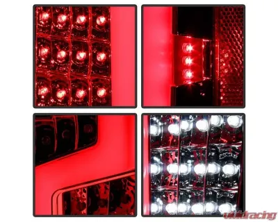 Xtune LED Tail Lights With Red Clear Lens Chevrolet Colorado | GMC Canyon 2004-2013 - ALT-ON-CCO04-LED-RC