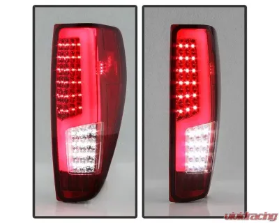 Xtune LED Tail Lights With Red Clear Lens Chevrolet Colorado | GMC Canyon 2004-2013 - ALT-ON-CCO04-LED-RC