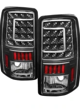 Xtune C Shape LED Tail Lights With Black Lens Chevrolet | GMC 2000-2006                                     - ALT-ON-CD00-G2-LED-BK - Image 7