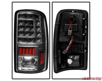 Xtune C Shape LED Tail Lights With Black Lens Chevrolet | GMC 2000-2006 - ALT-ON-CD00-G2-LED-BK
